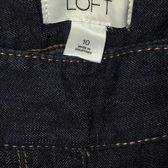 Ann Taylor size 10 blue high waist wide leg jeans trouser style - Picture 8 of 11